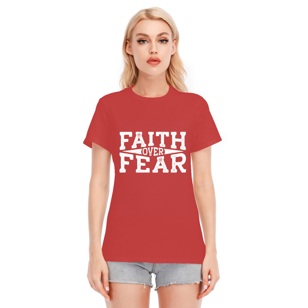FAITH OVER FEAR Unisex Cotton T-shirt