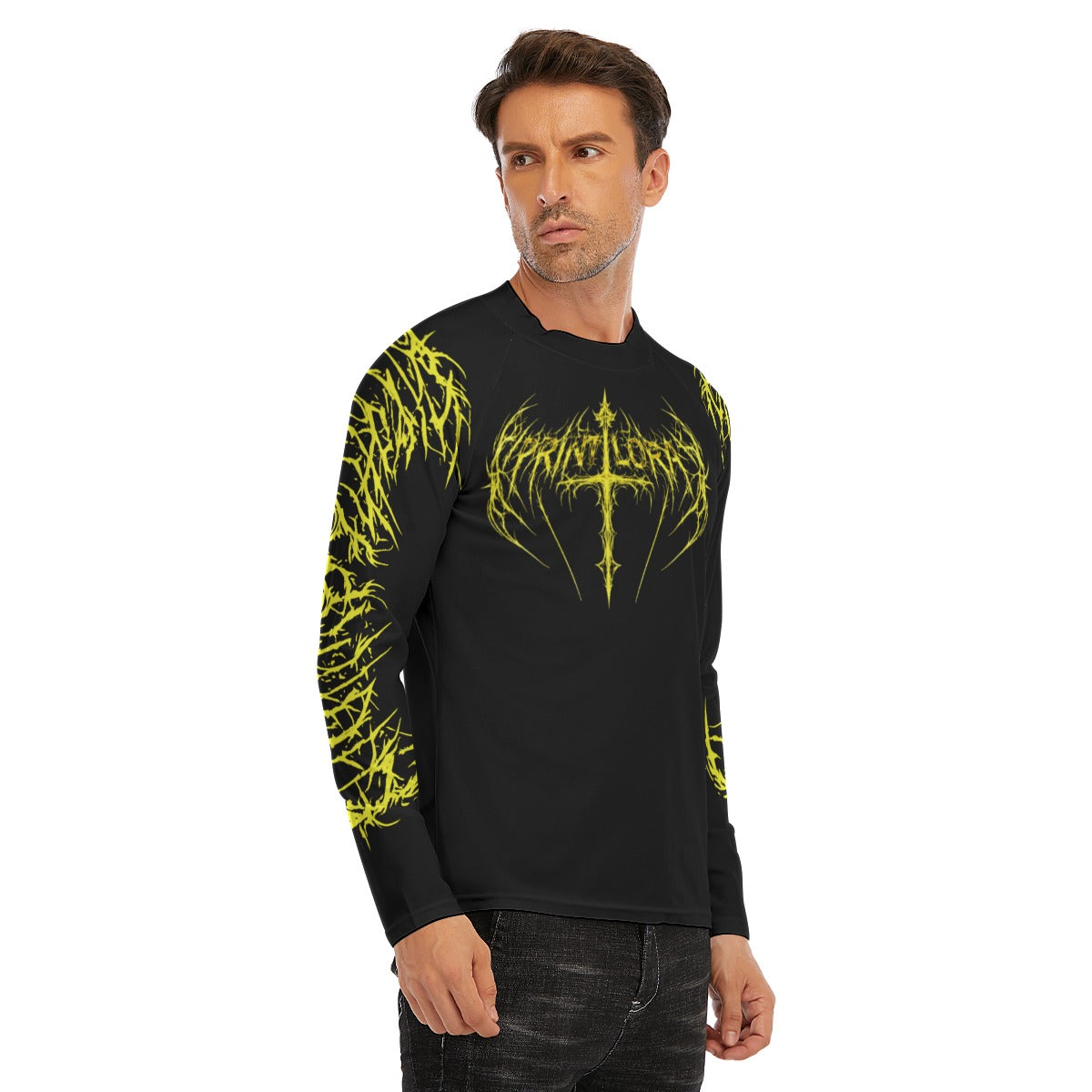 PRINTLORA NEON CROSS Long Sleeve Tight surf clothing