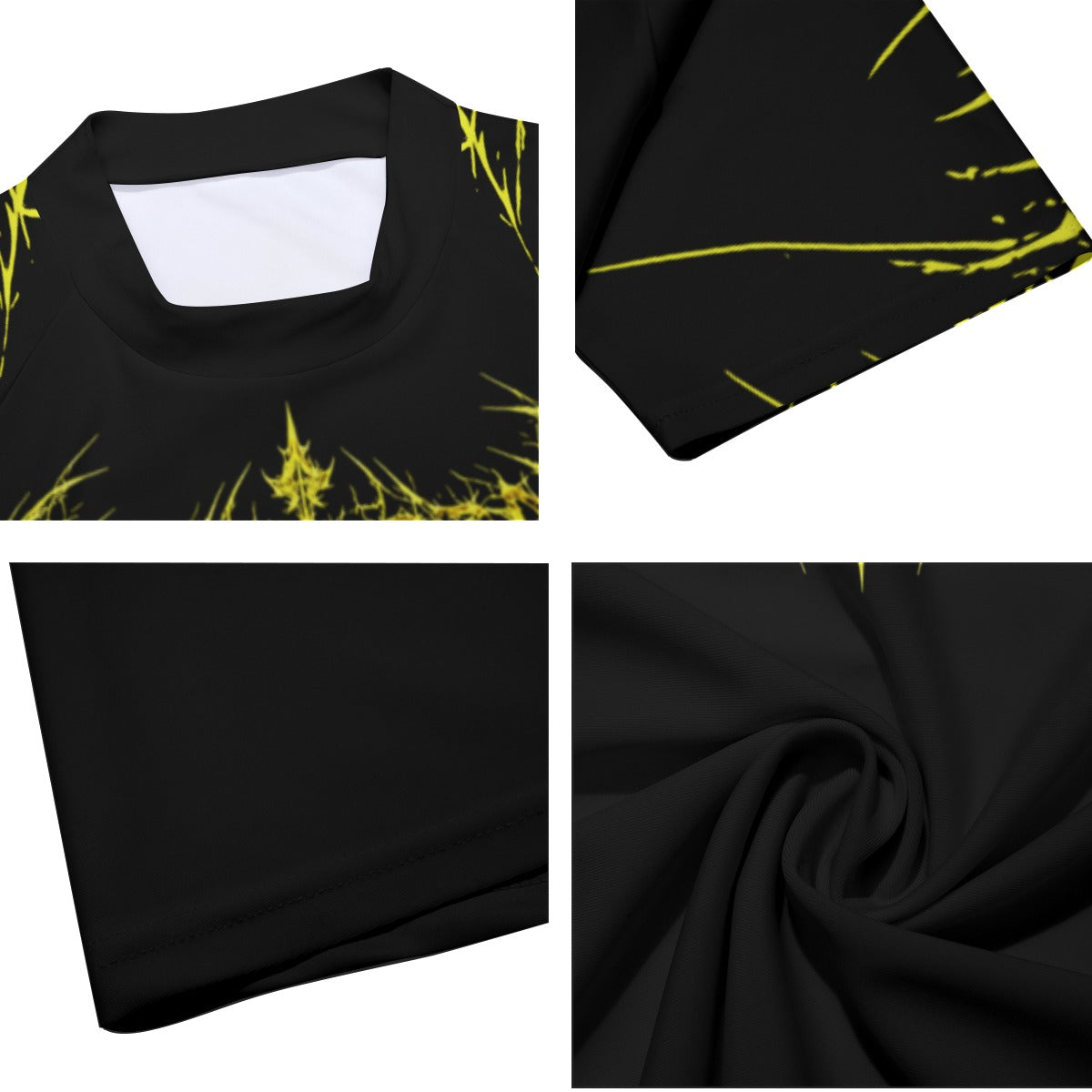 PRINTLORA NEON CROSS Men's Tight Surf Clothing With Half Sleeves