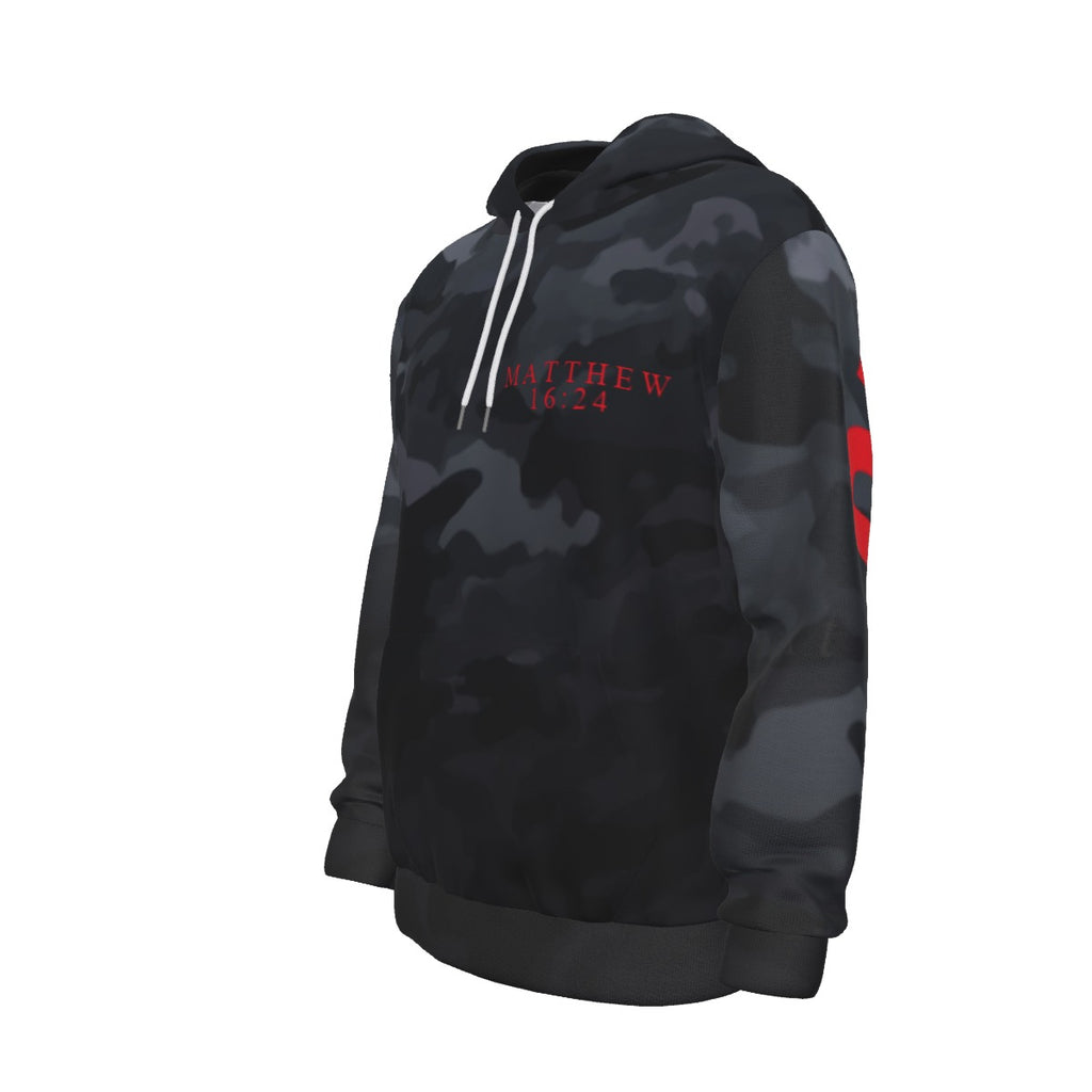 BLACK CAMO DISCIPLE Thicken Pullover Hoodie