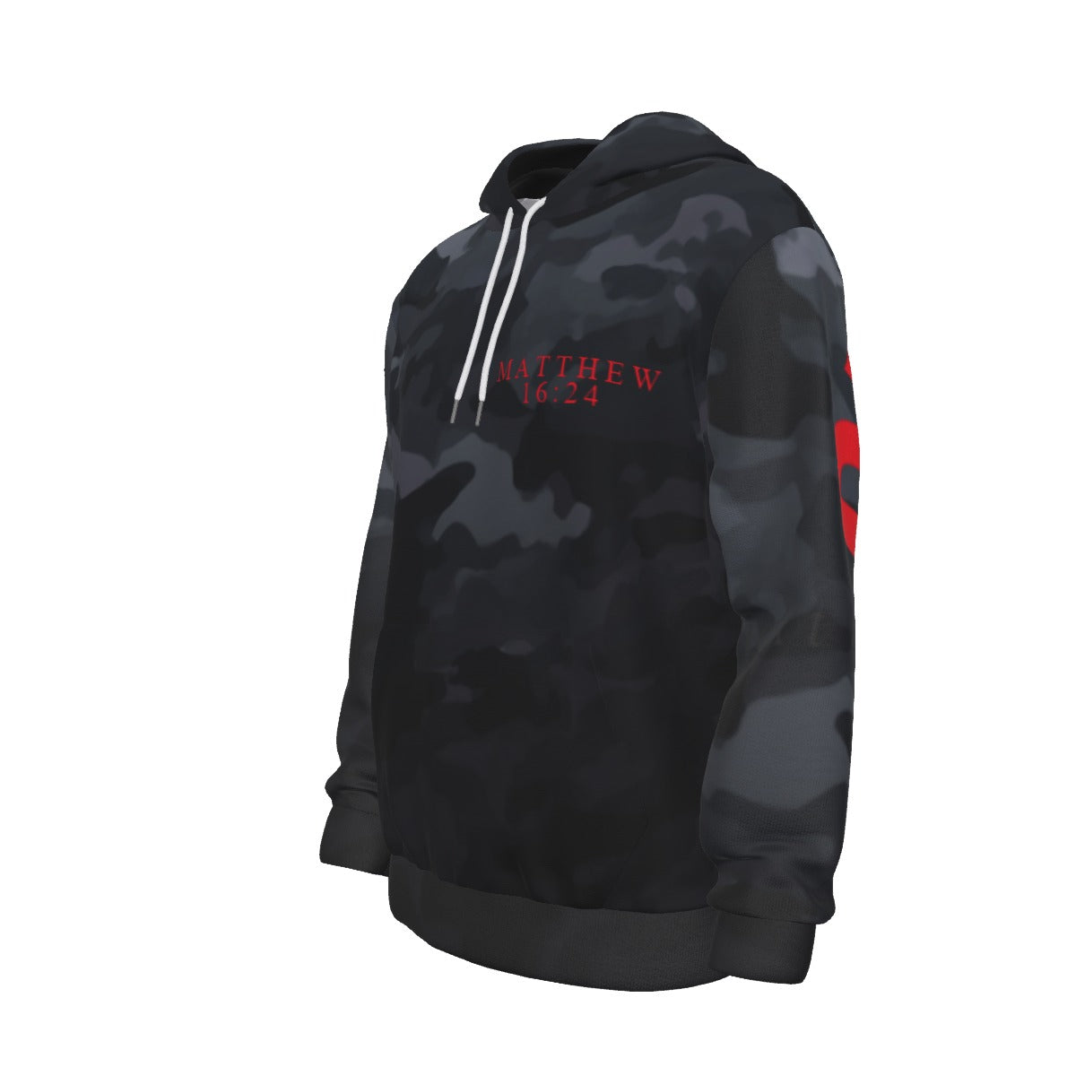 BLACK CAMO DISCIPLE Thicken Pullover Hoodie