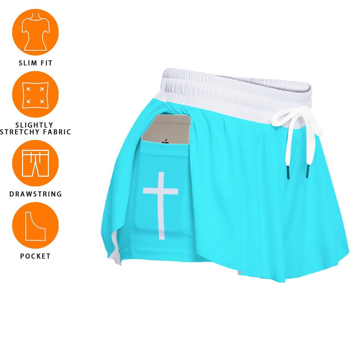 CYAN Women's Sport Skorts With Pocket