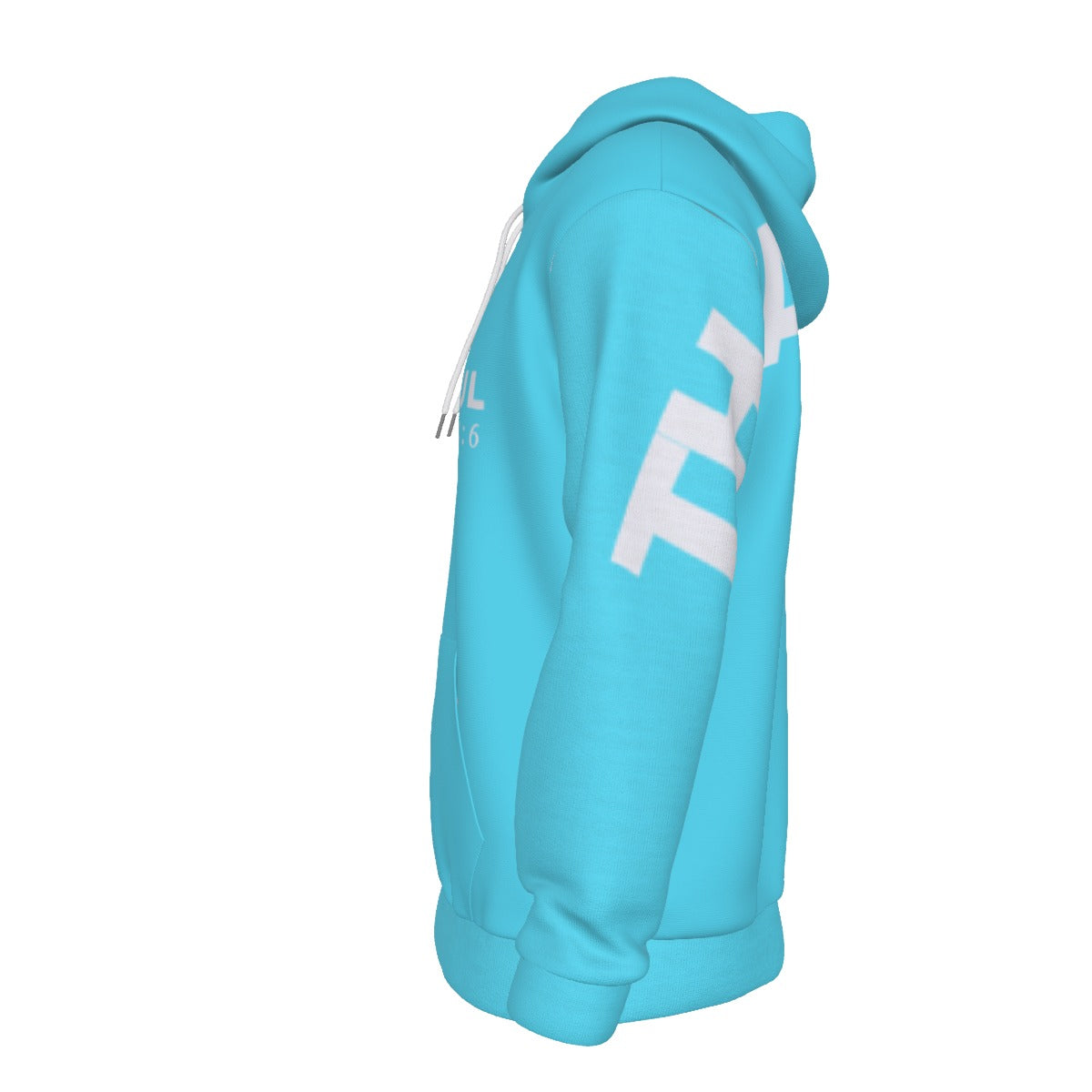 CYAN THANKFUL PHILIPPIANS 4:6 Thicken Pullover Hoodie