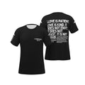 1 Corinthians 13:4-8 Black O-Neck T-Shirt