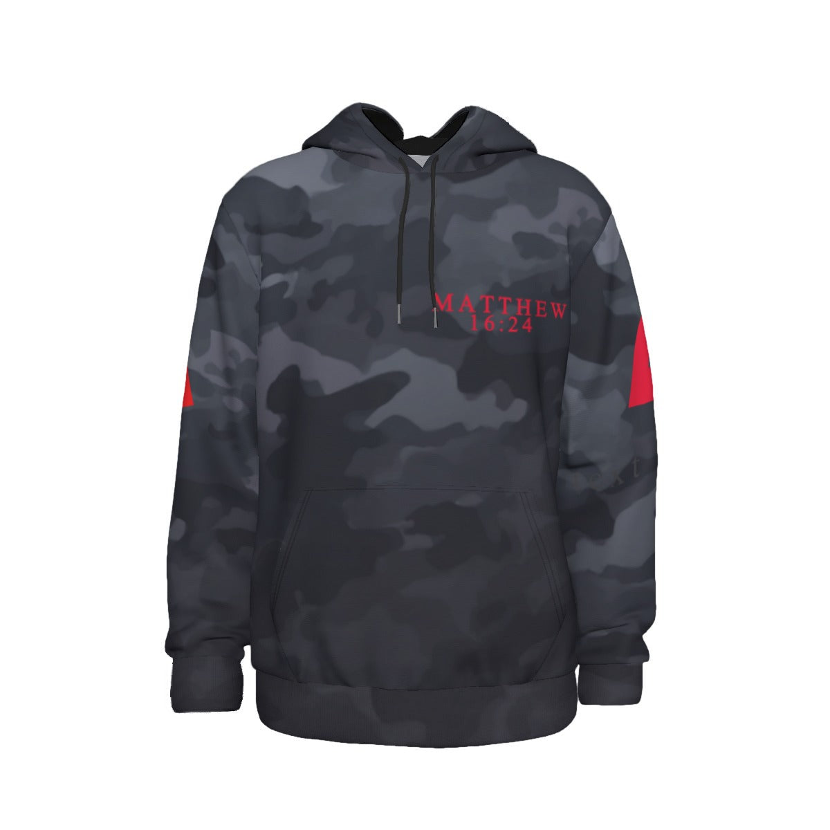 BLACK CAMO DISCIPLE Thicken Pullover Hoodie