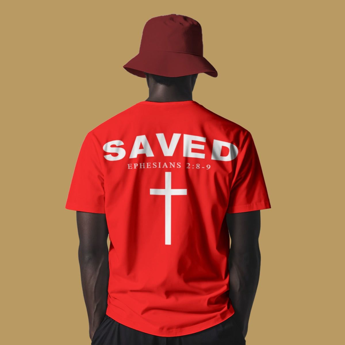 SAVED EPHESIANS 2:8-9 O-Neck T-Shirt