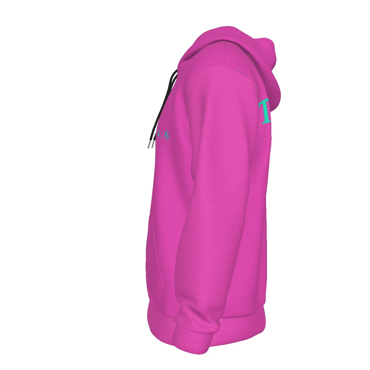 HOT PINK THANKFUL PHILIPPIANS 4:6 Thicken Pullover Hoodie