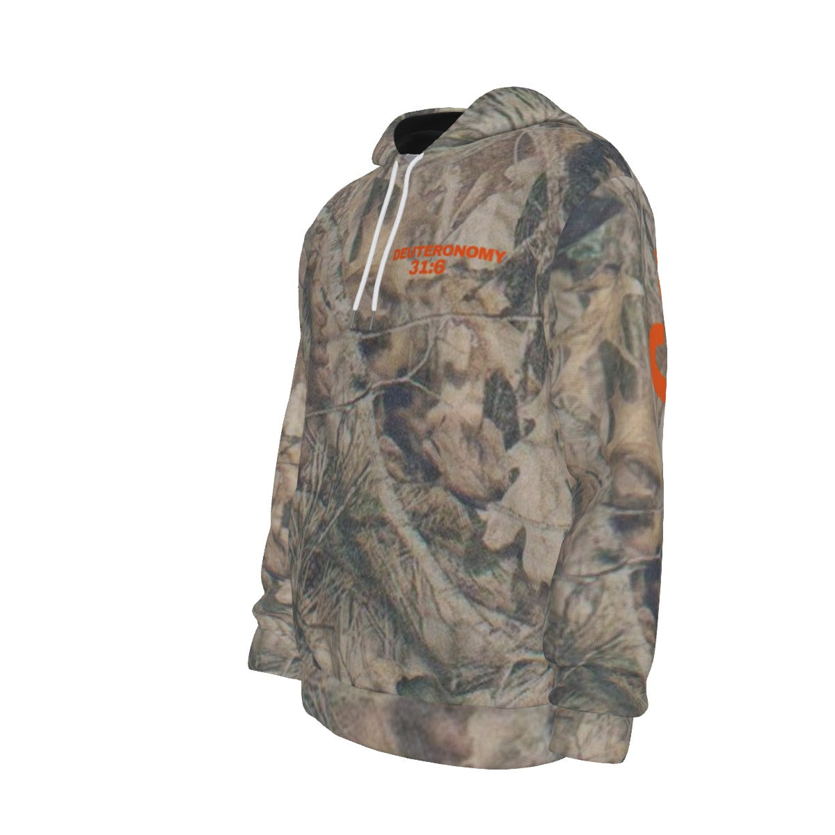CAMO COURAGEUOS Deuteronomy 31:6 Thicken Pullover Hoodie