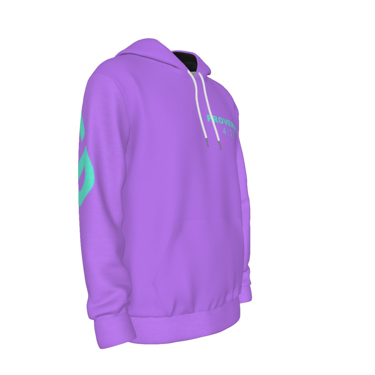 GUARDED PURPL. PROVERBS 4:23 Thicken Pullover Hoodie
