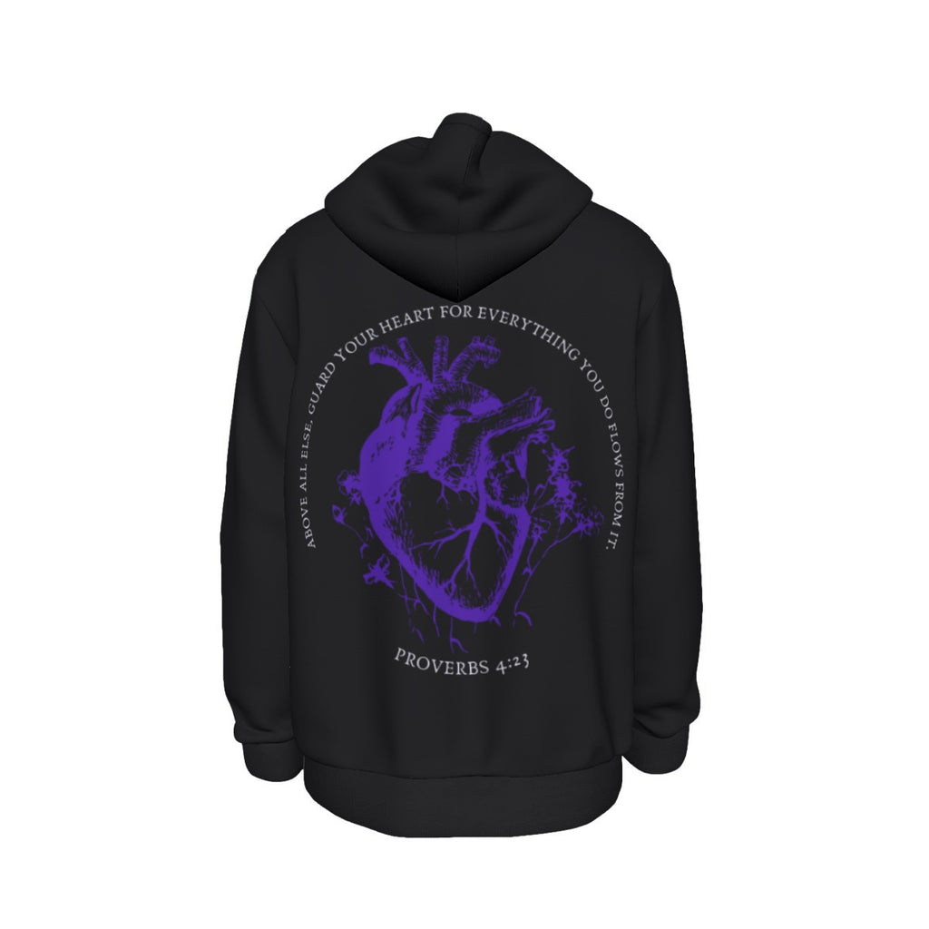 BLK PROVERBS 4:23 Thicken Pullover Hoodie