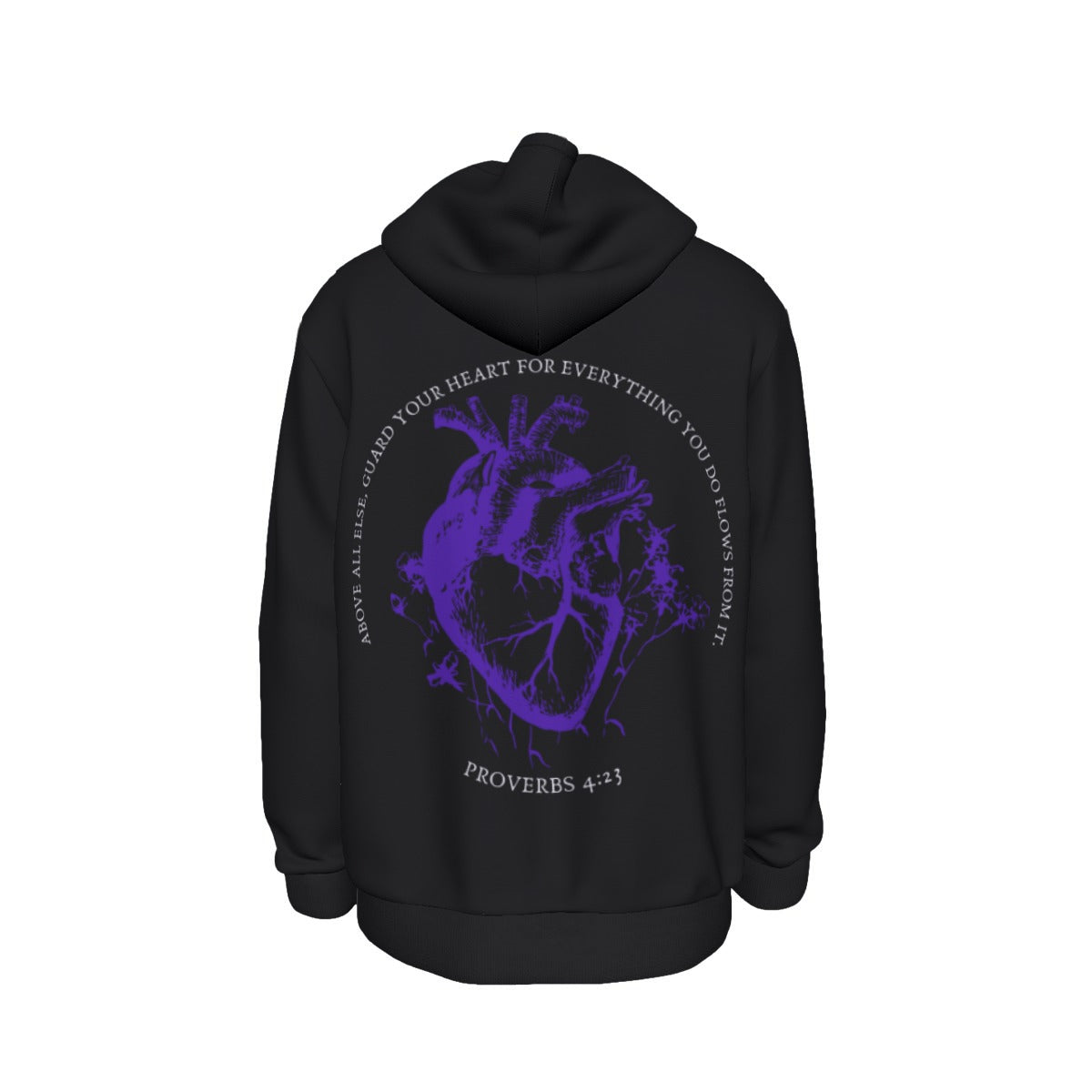 BLK PROVERBS 4:23 Thicken Pullover Hoodie