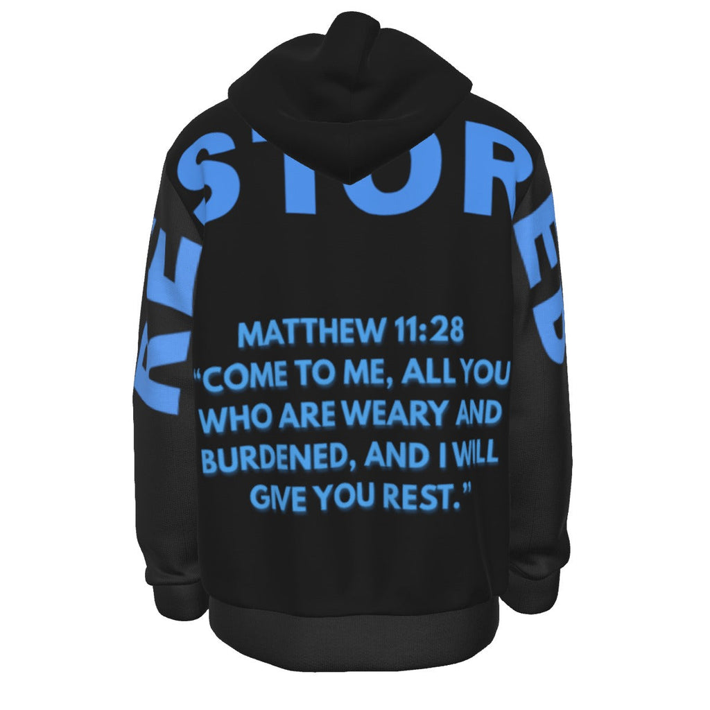BLK MATTHEW 11:28 Thicken Pullover Hoodie
