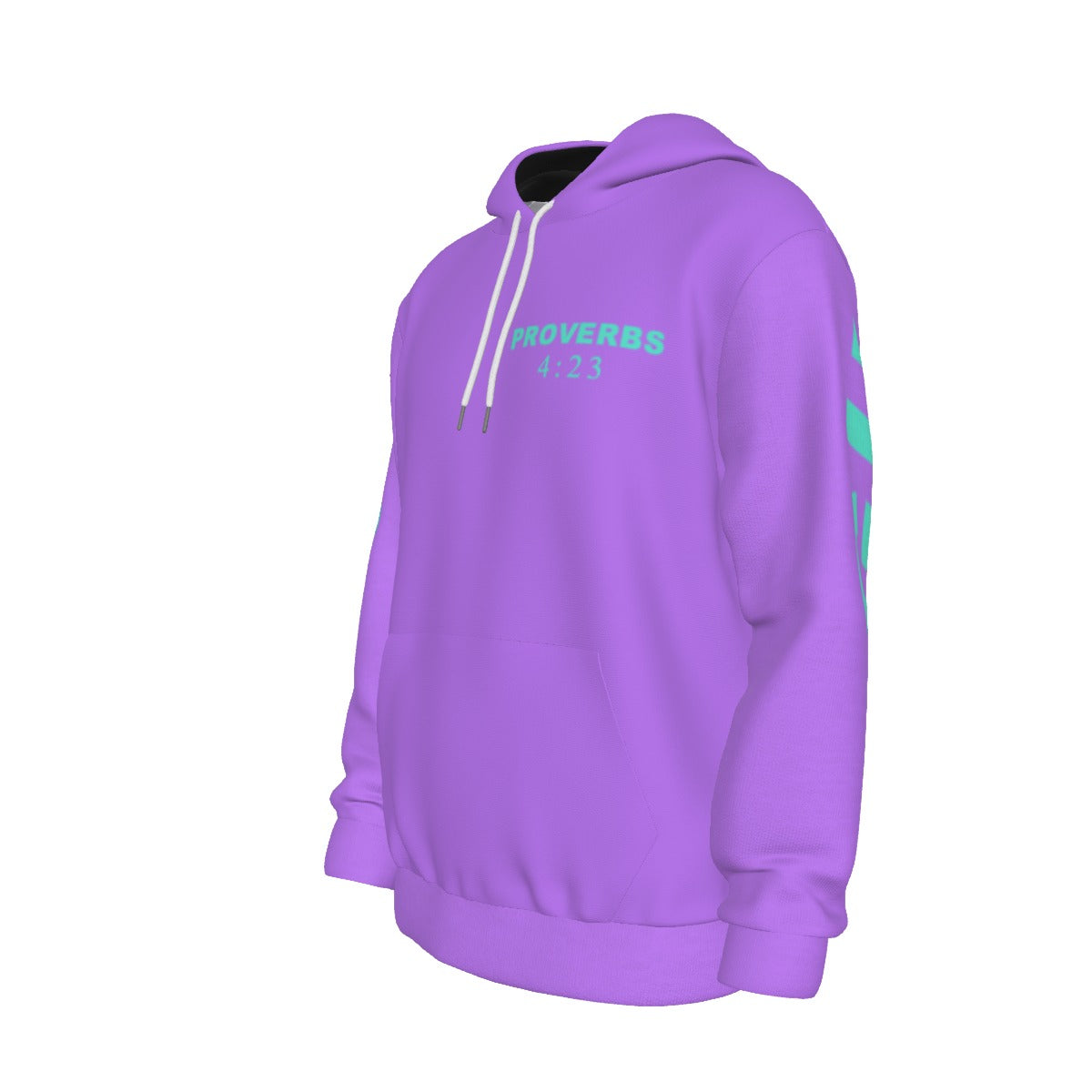 GUARDED PURPL. PROVERBS 4:23 Thicken Pullover Hoodie
