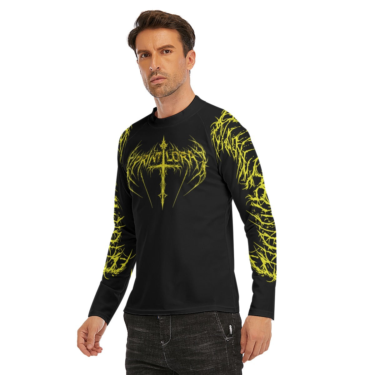 PRINTLORA NEON CROSS Long Sleeve Tight surf clothing