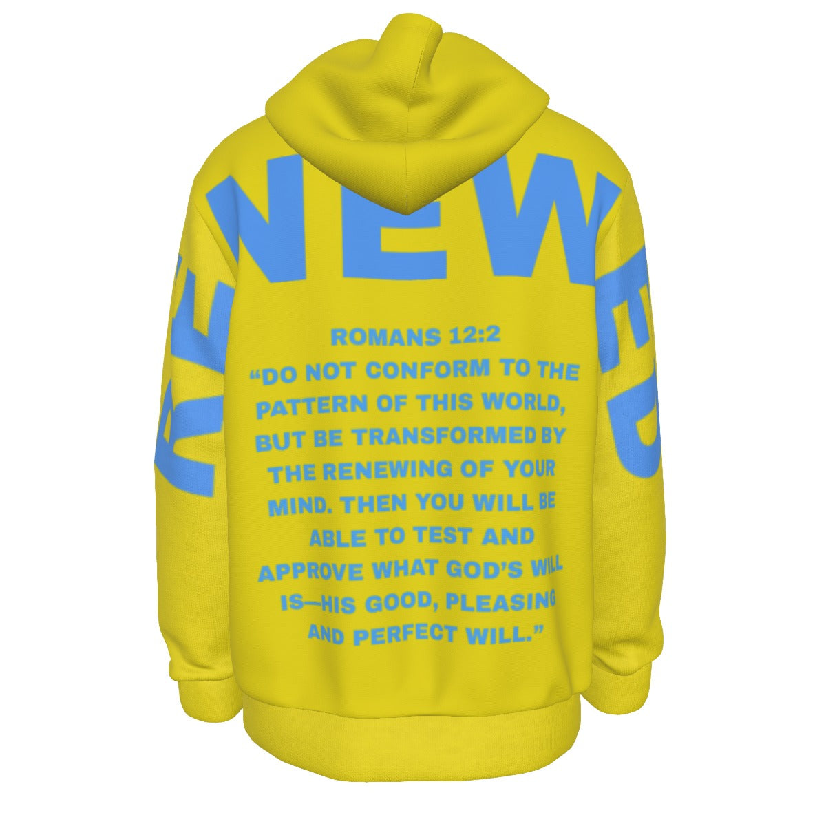 RENEWED ROMANS 12:2 Thicken Pullover Hoodie