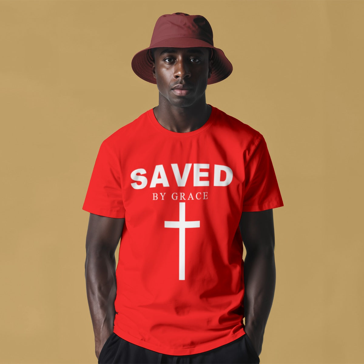 SAVED EPHESIANS 2:8-9 O-Neck T-Shirt