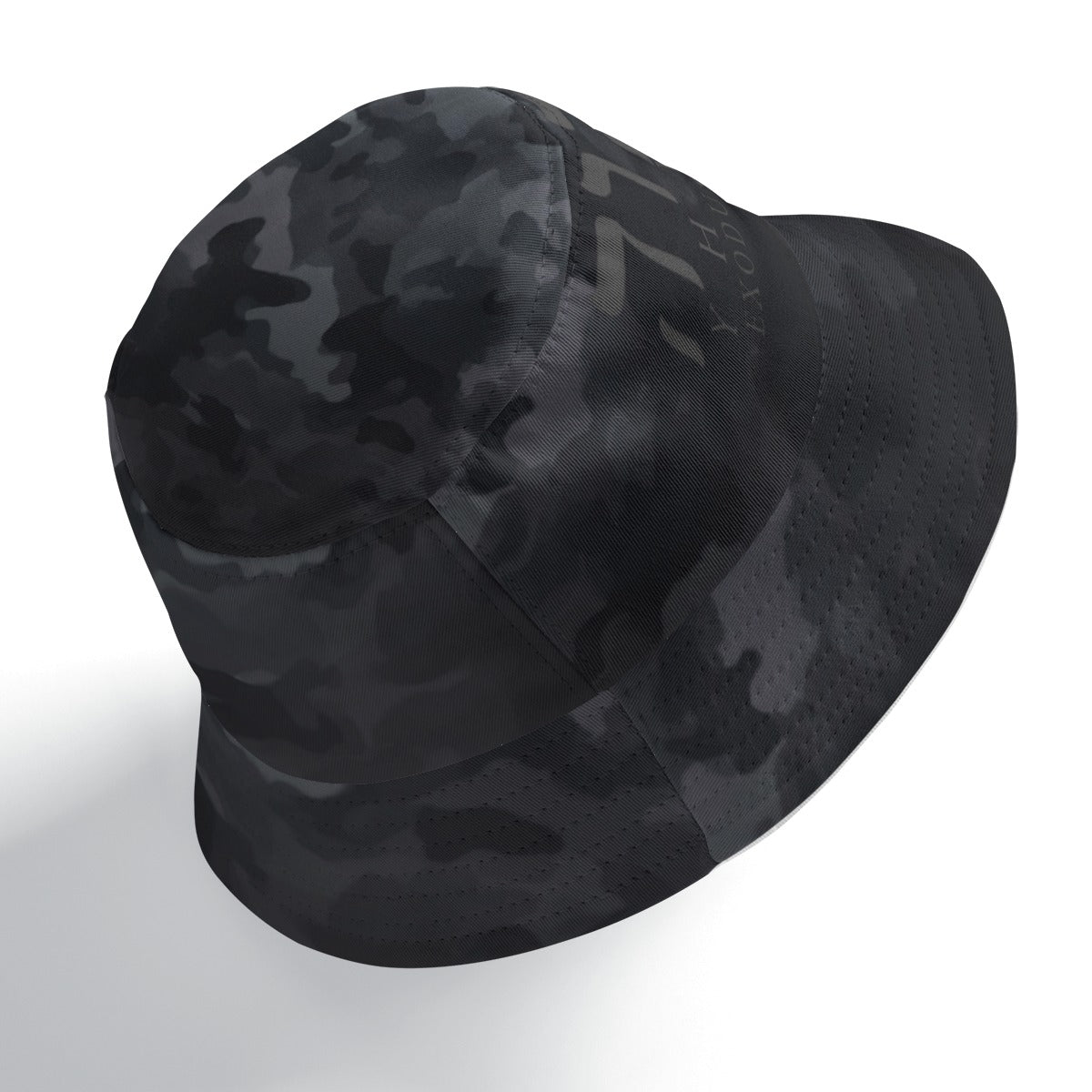 YHWH EXODUS 3:15 BLACK&TREE CAMO Double-Side Printing Bucket Hat