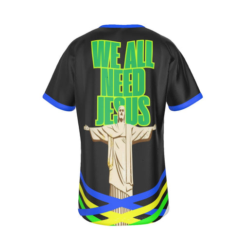 BRASIL WE ALL NEED JESUS Men's T-shirt