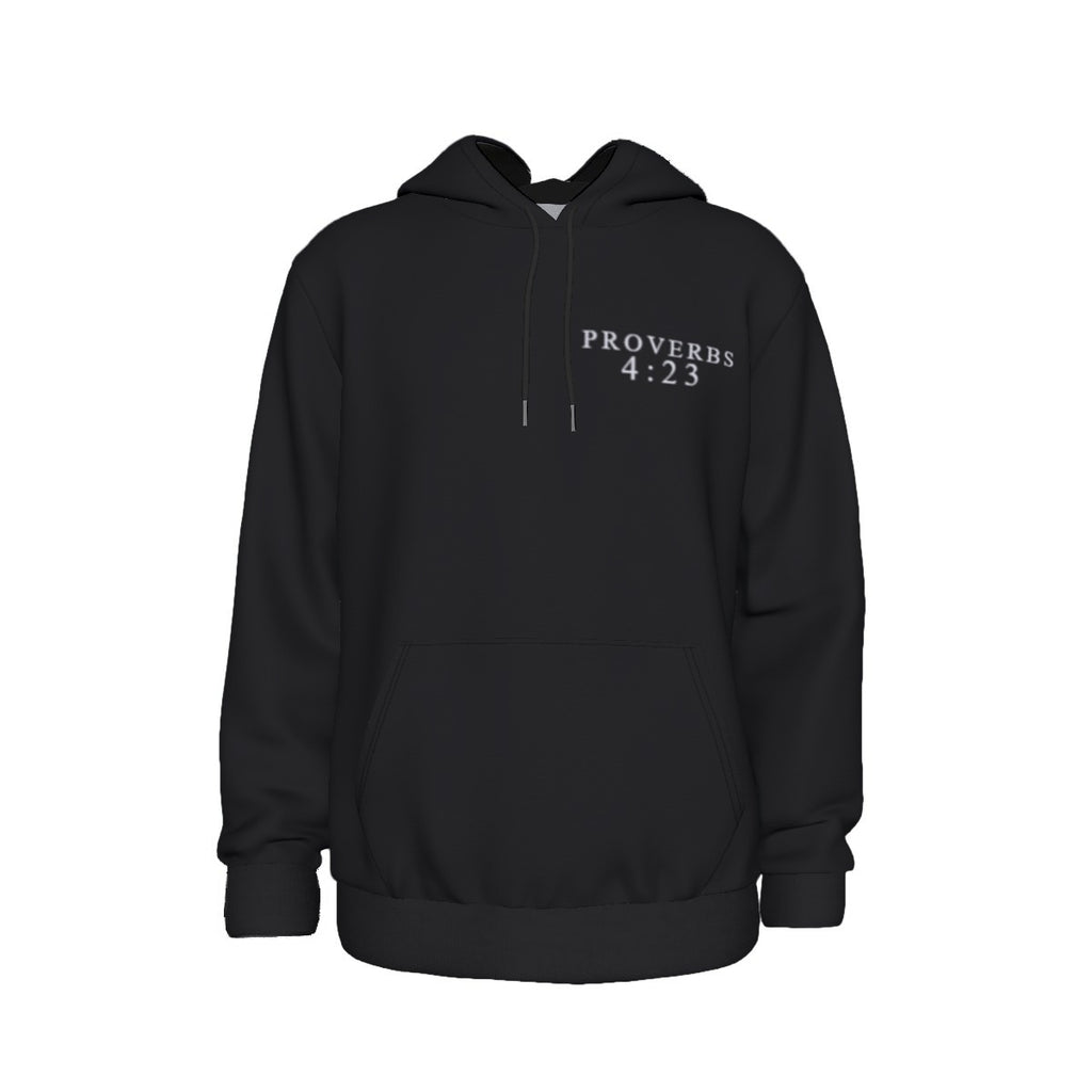 BLK PROVERBS 4:23 Thicken Pullover Hoodie