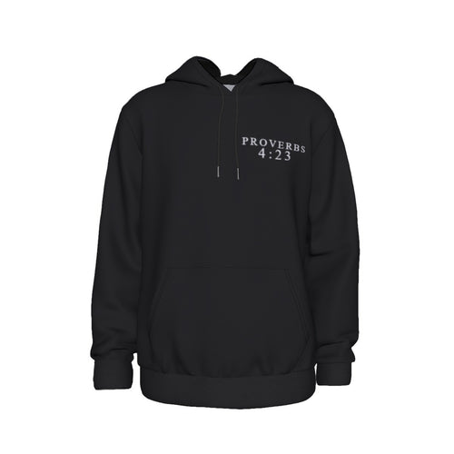 BLK PROVERBS 4:23 Thicken Pullover Hoodie