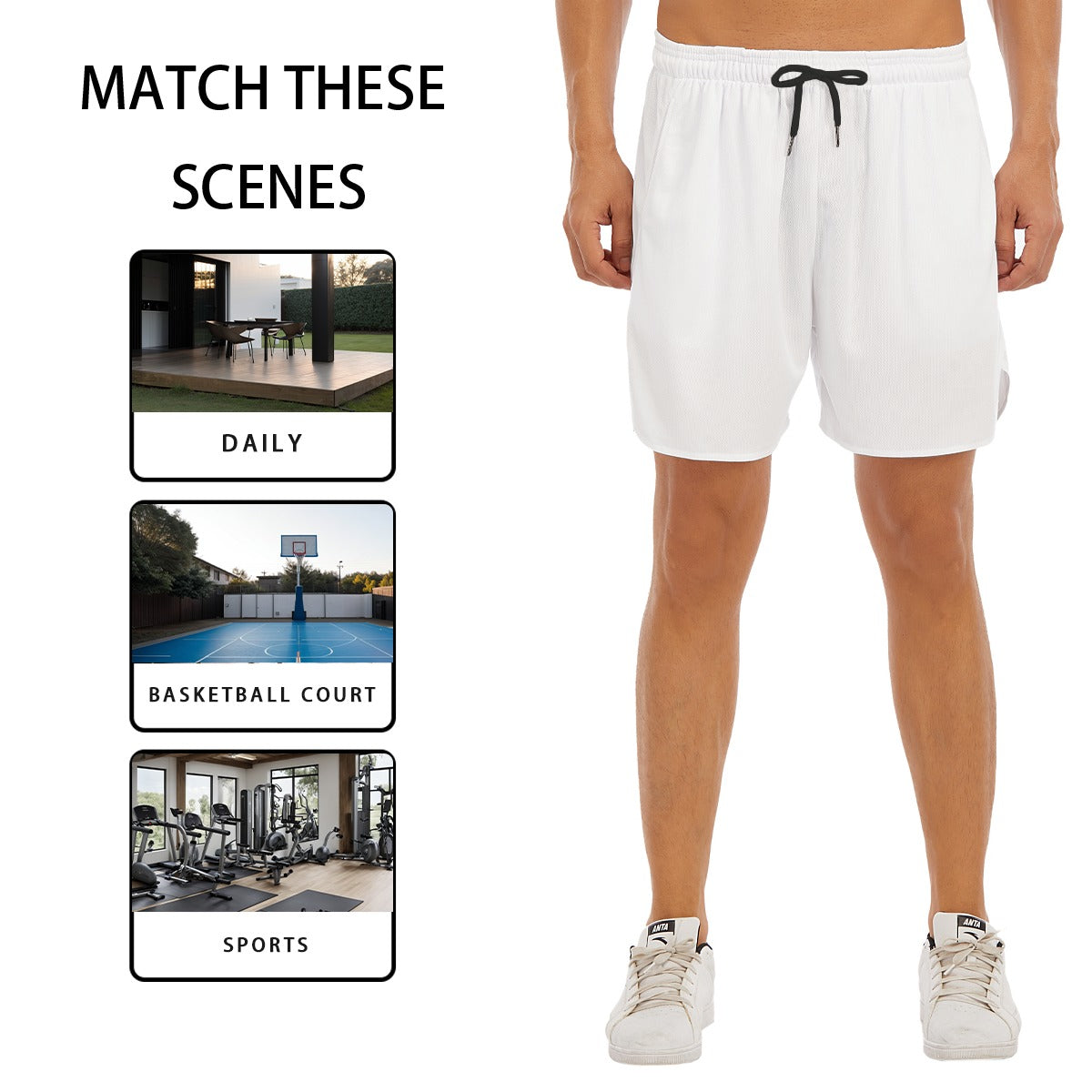 CROSS Men's Side Split Running Sport Shorts