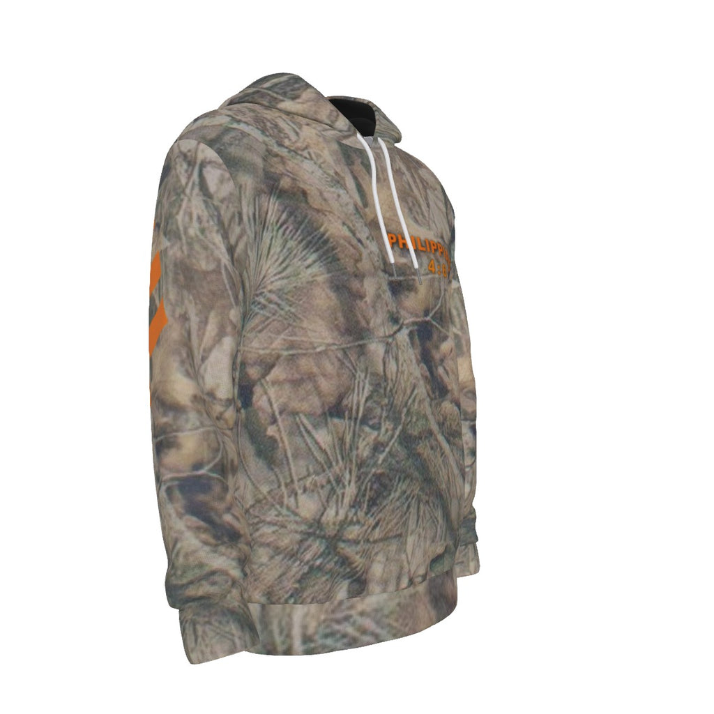 CAMO THANKFUL PHILLIPHIANS 4:6 Thicken Pullover Hoodie