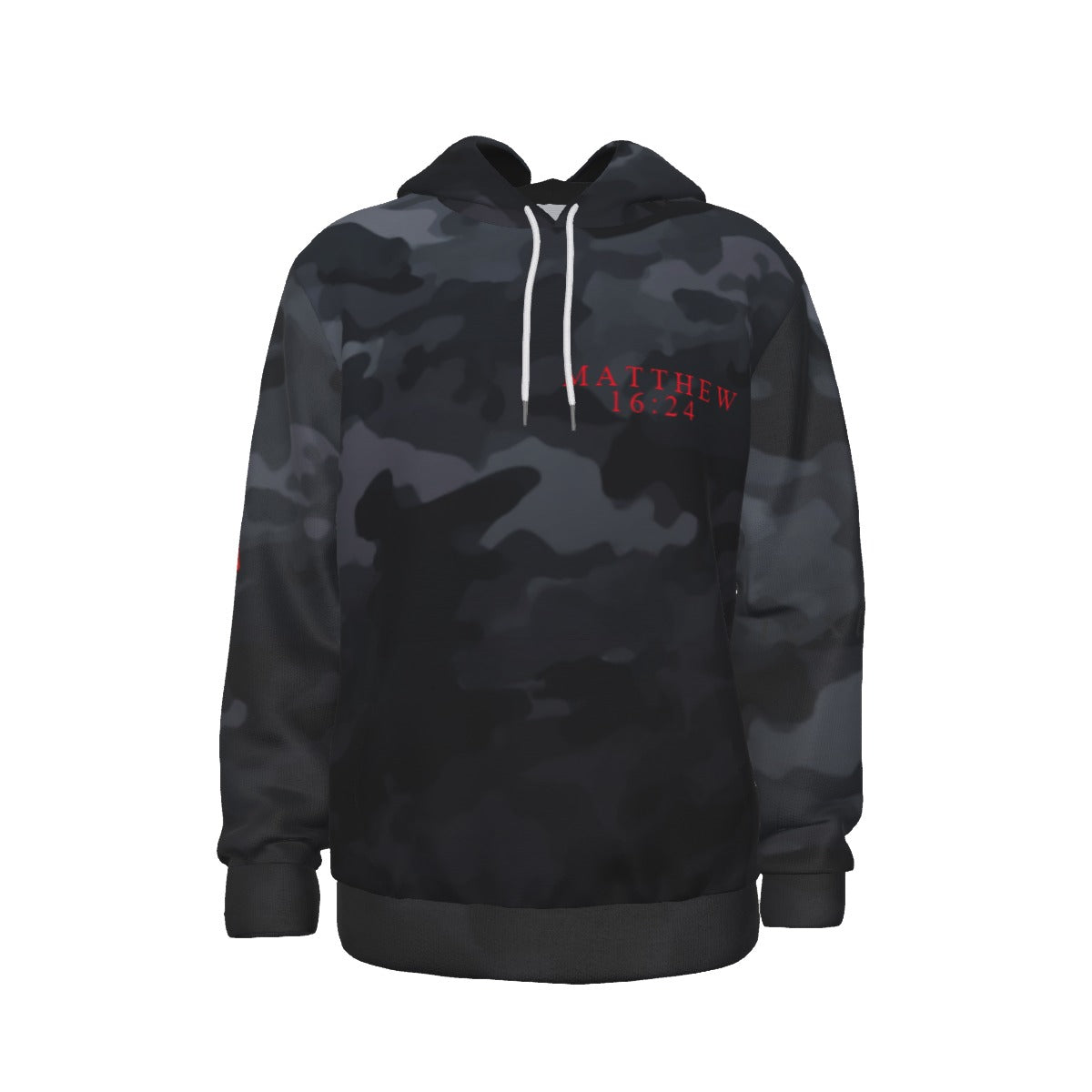 BLACK CAMO DISCIPLE Thicken Pullover Hoodie