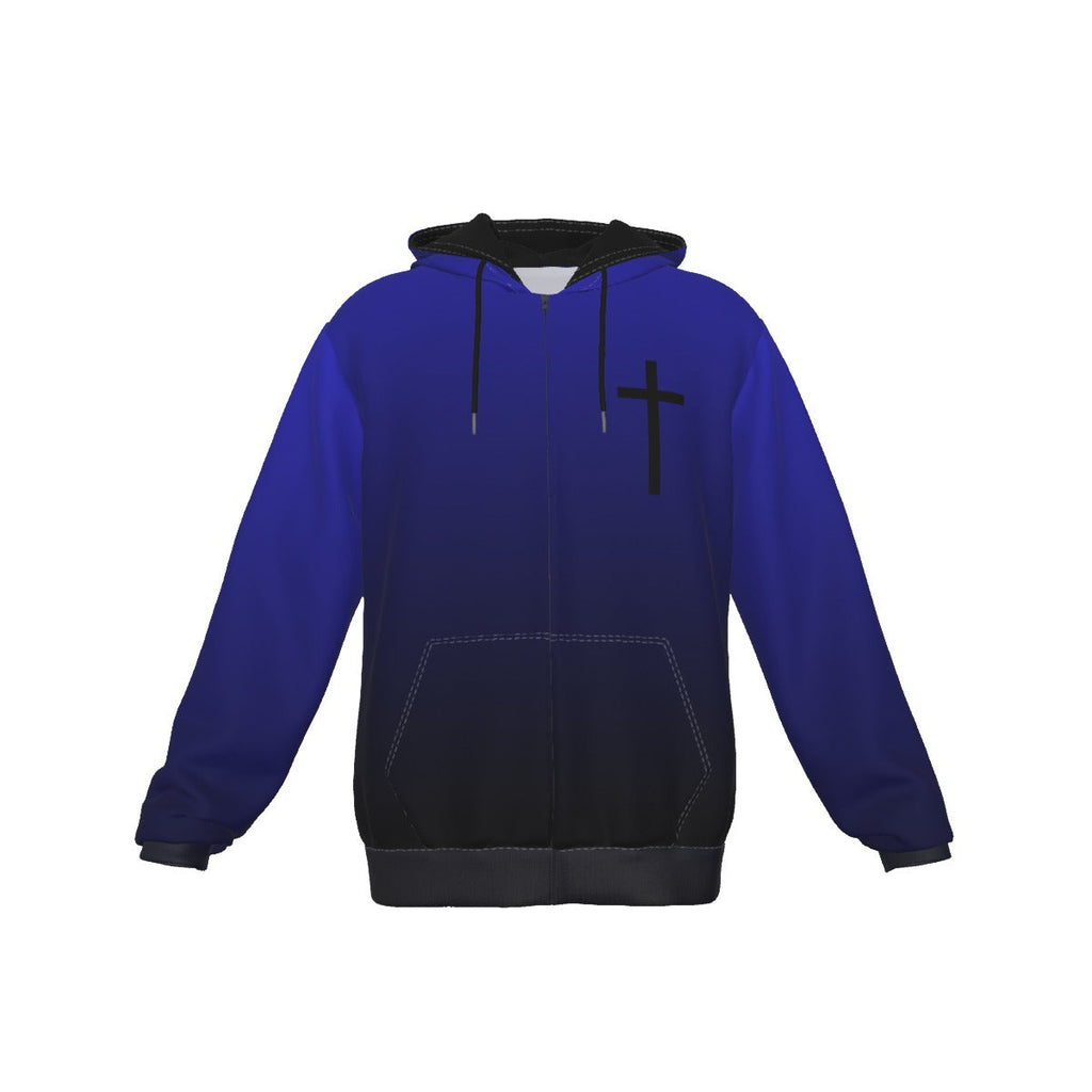 I RIDE WITH JESUS Zip Up Hoodie With Pockets