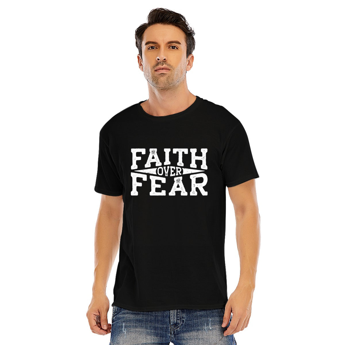 FAITH OVER FEAR Unisex Cotton T-shirt