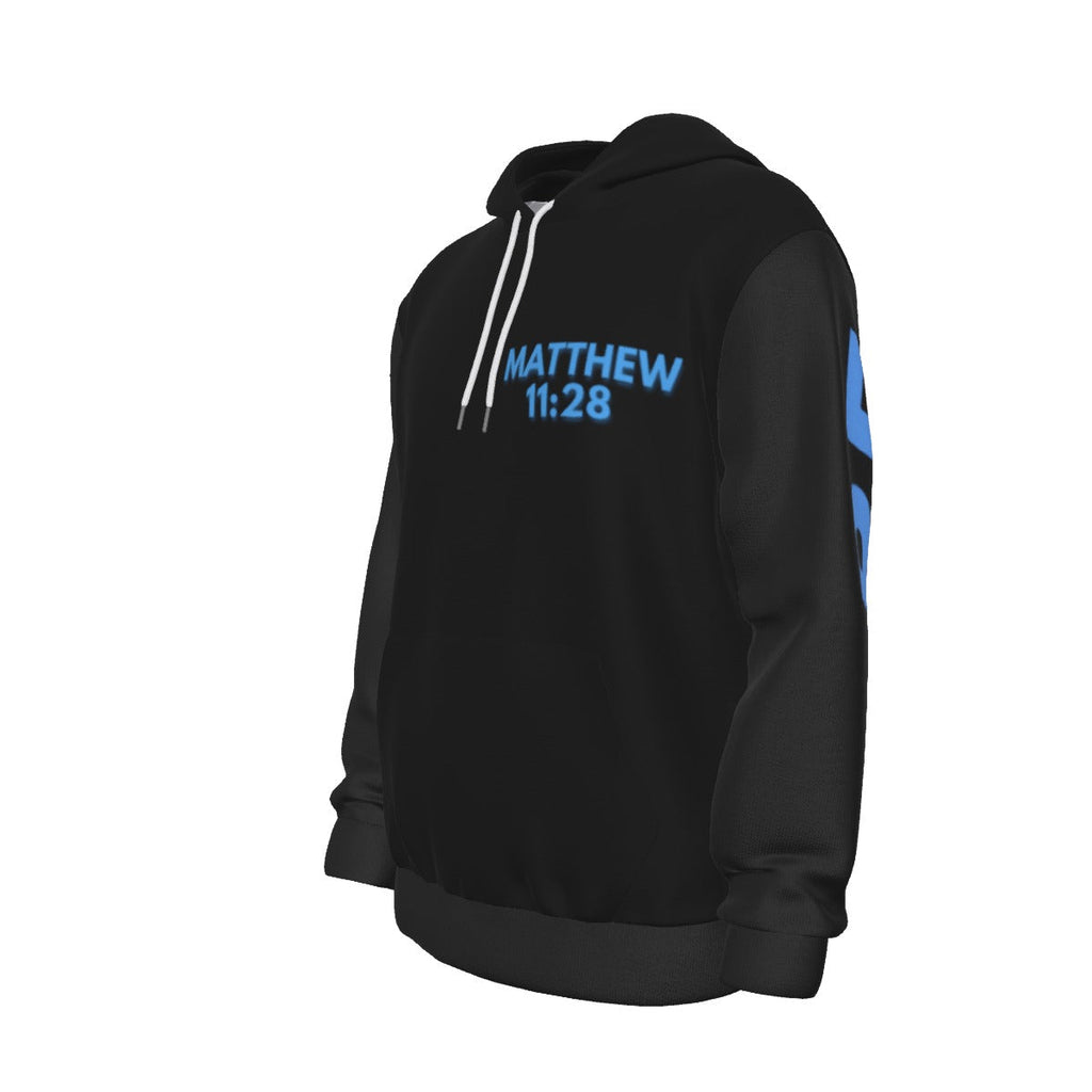 BLK MATTHEW 11:28 Thicken Pullover Hoodie
