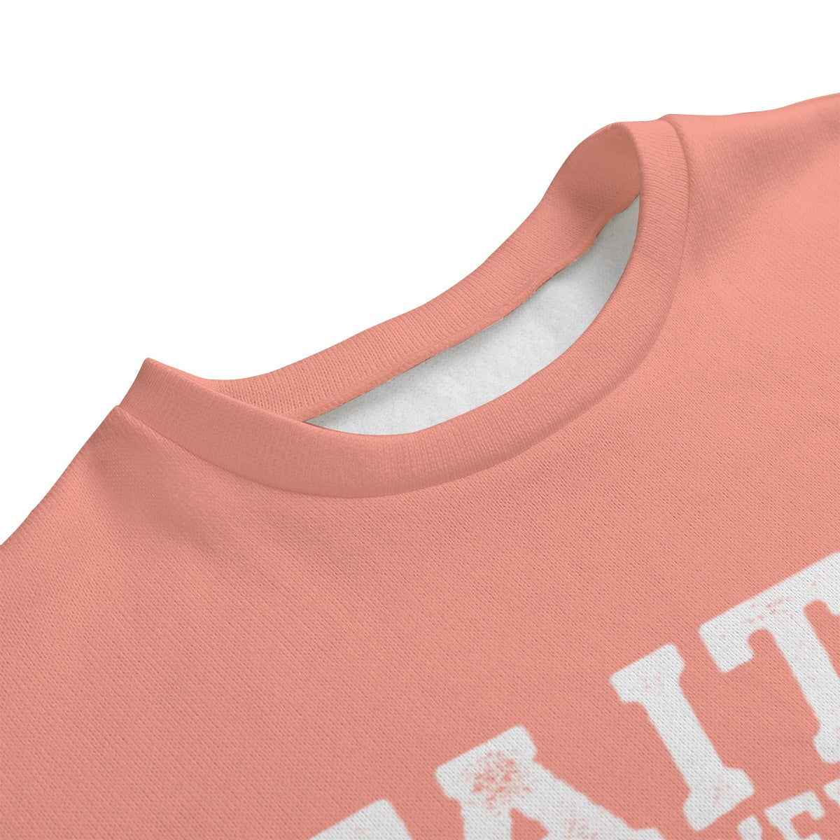 FAITH OVER FEAR Unisex Drop-shoulder Knitted Fleece Sweater