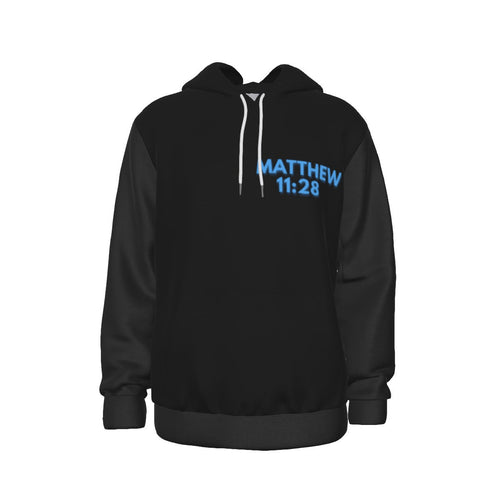 BLK MATTHEW 11:28 Thicken Pullover Hoodie