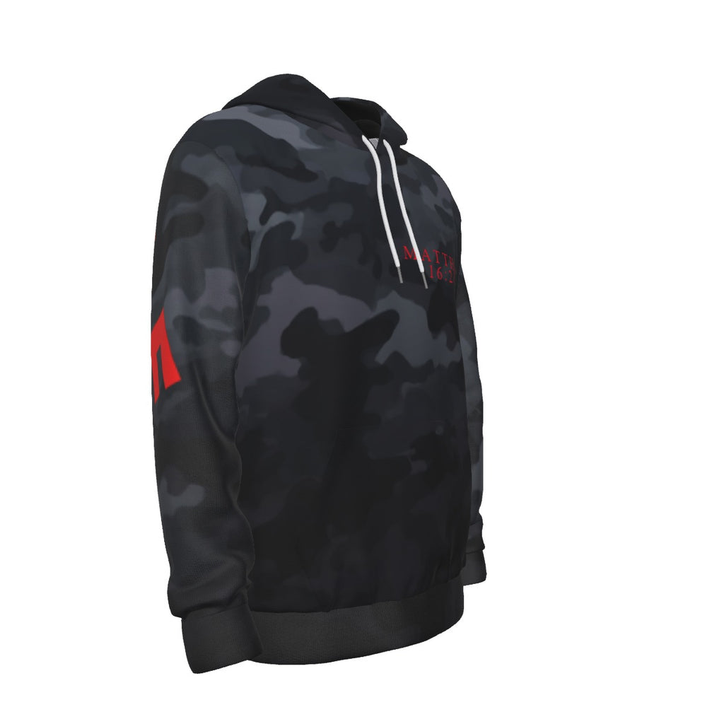 BLACK CAMO DISCIPLE Thicken Pullover Hoodie