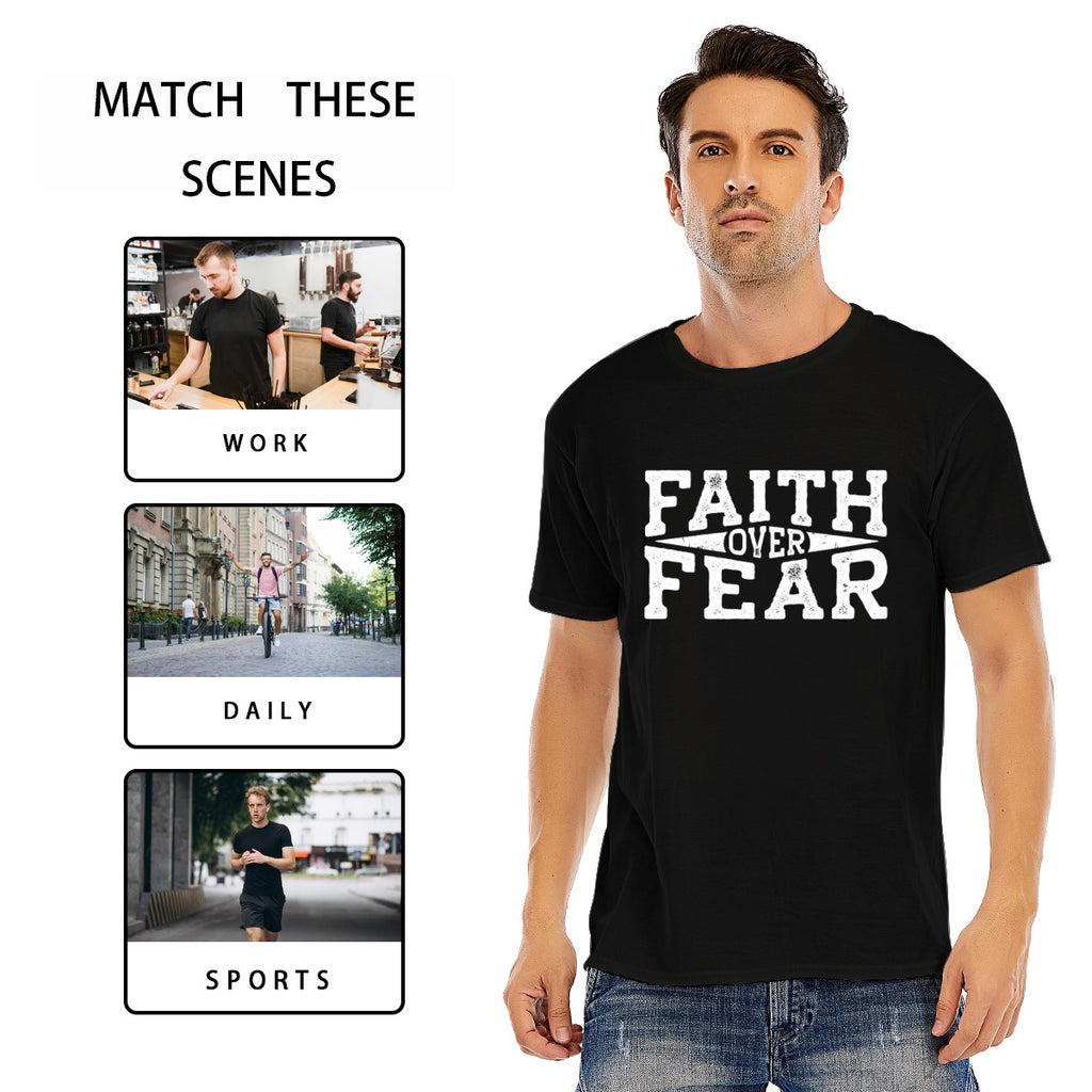FAITH OVER FEAR Unisex Cotton T-shirt