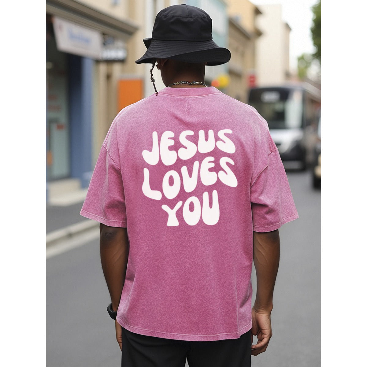 JESUS LOVES YOU Unisex Heavyweight T-shirt