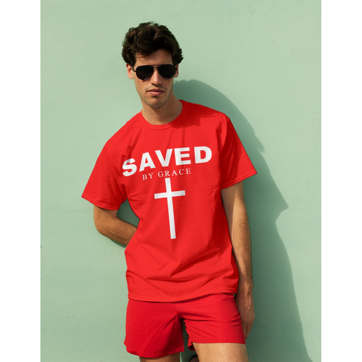 SAVED EPHESIANS 2:8-9 O-Neck T-Shirt