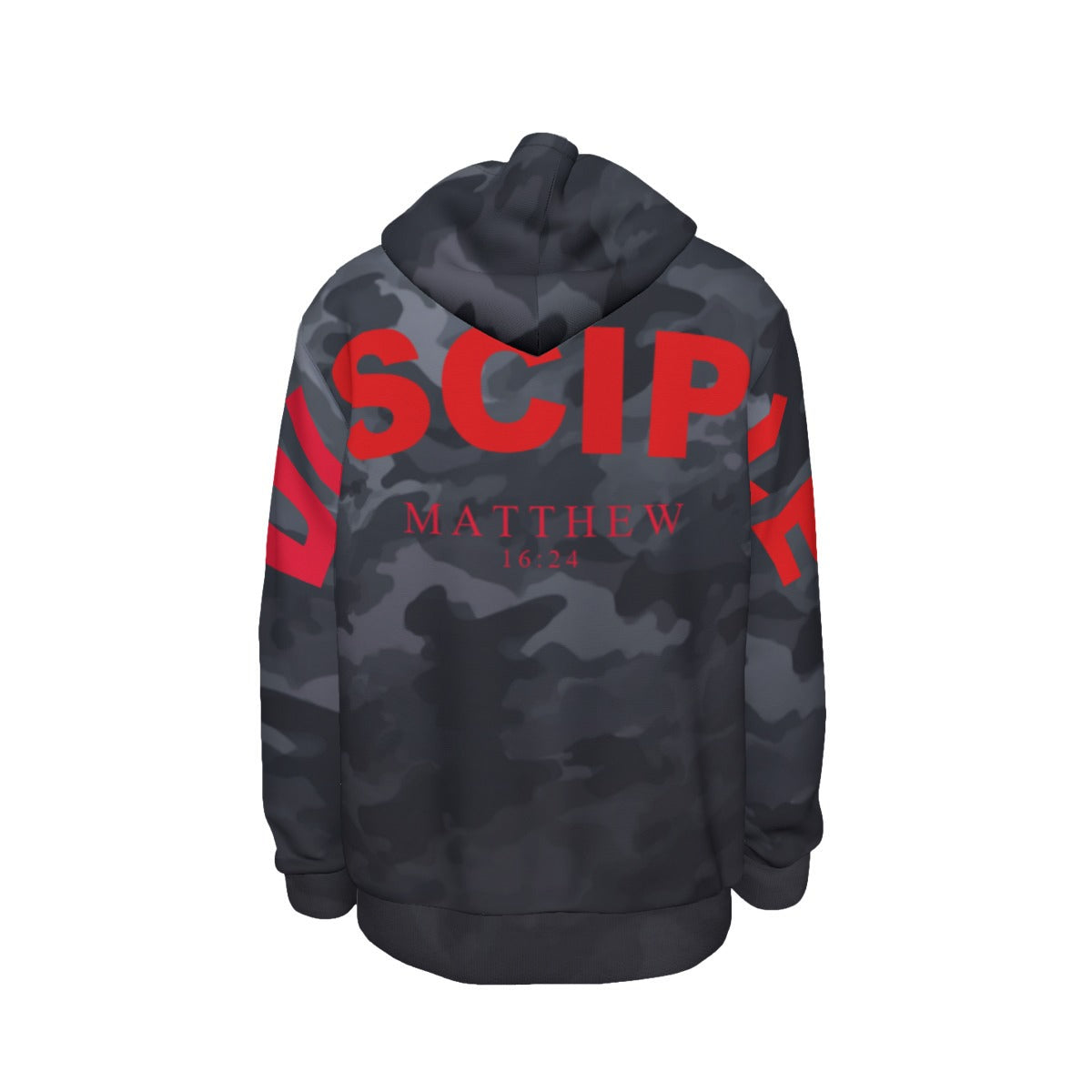 BLACK CAMO DISCIPLE Thicken Pullover Hoodie