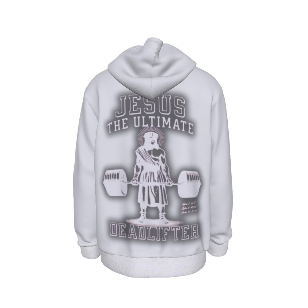 JESUS THE ULTIMATE DEADLIFTER Thicken Pullover Hoodie