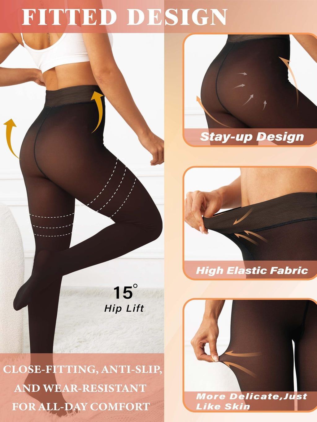 High-waisted Lined Warm Leggings