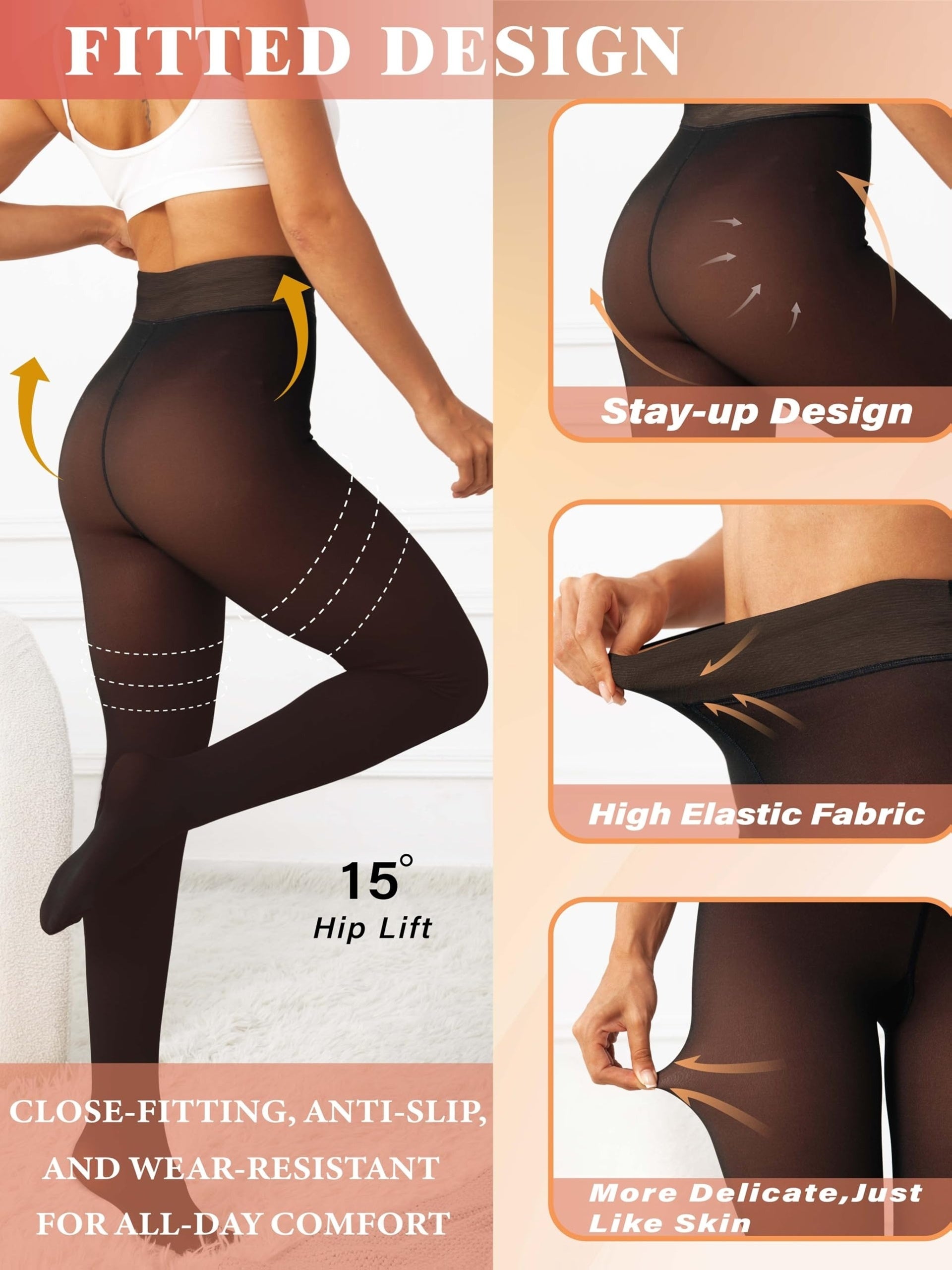 High-waisted Lined Warm Leggings