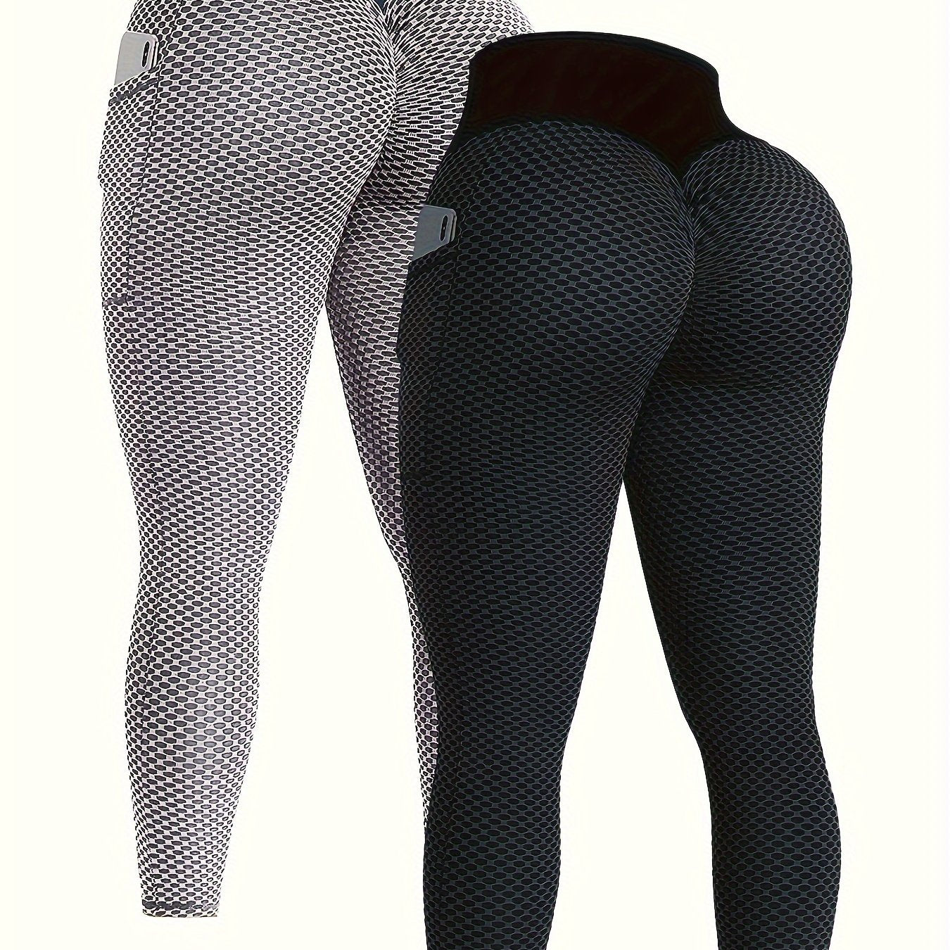 2pcs High Waist Butt Lifting Leggings