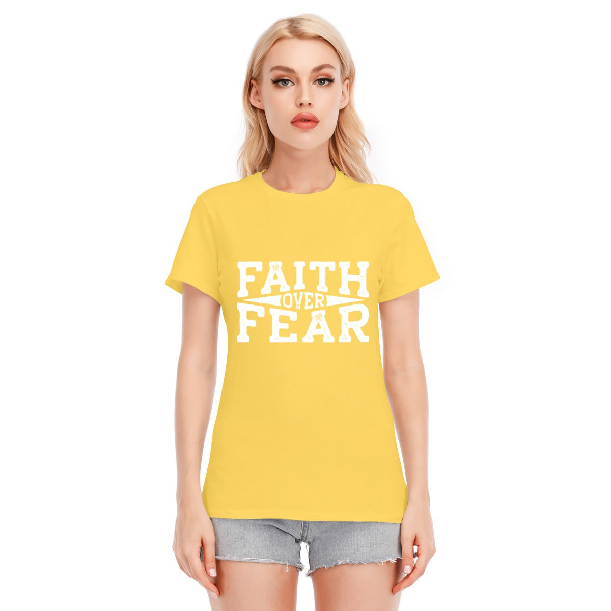 FAITH OVER FEAR Unisex Cotton T-shirt