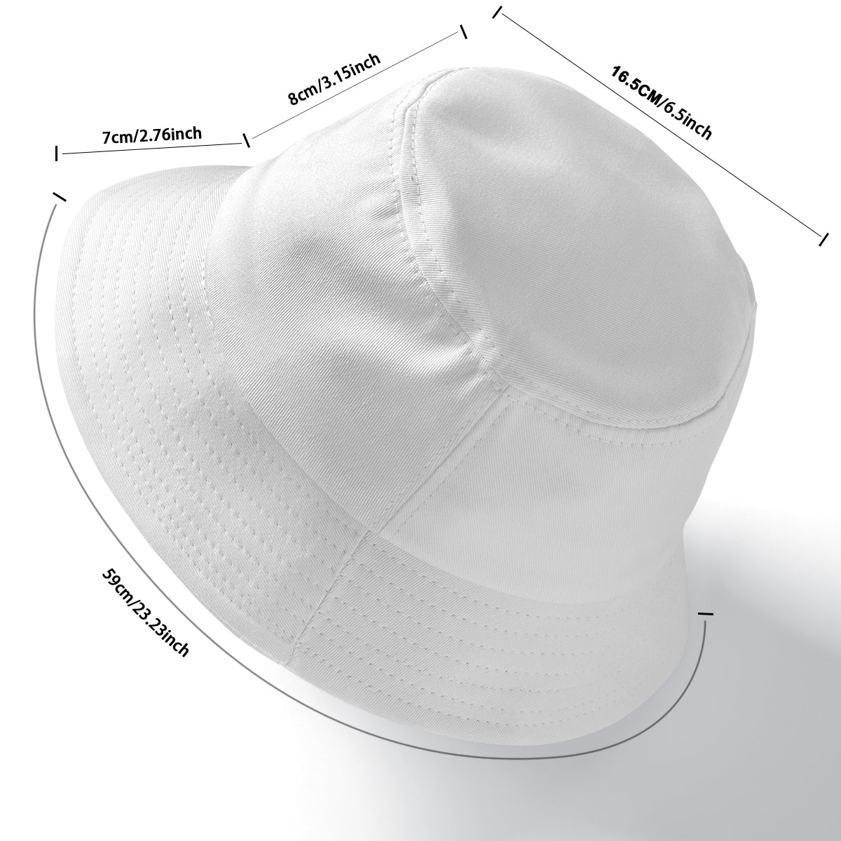 BLACK&WHITE CAMO Double-Side Printing Bucket Hat