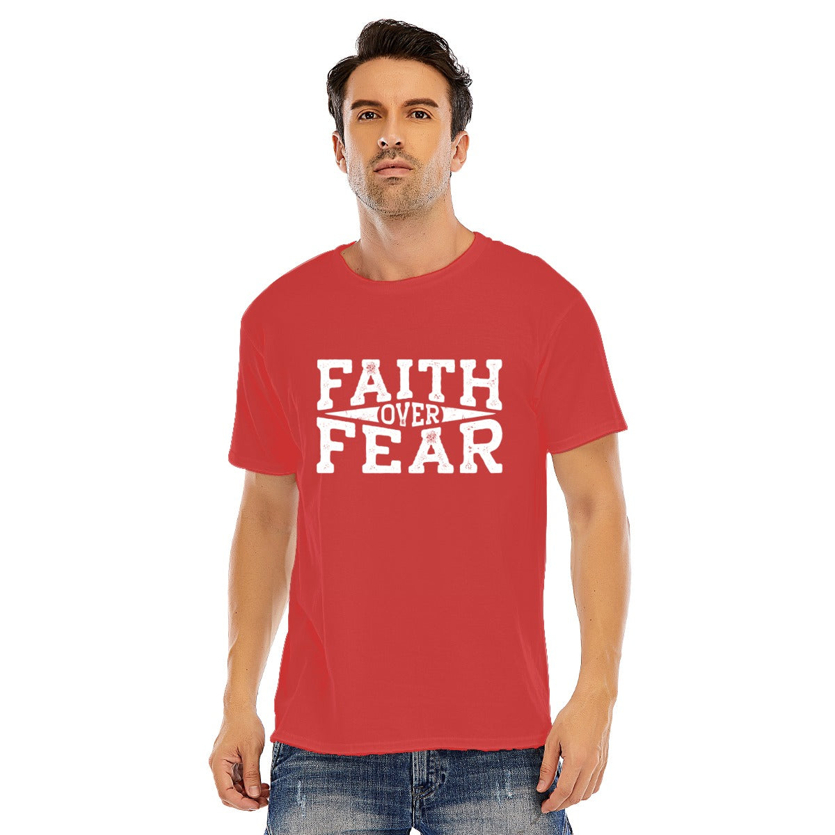 FAITH OVER FEAR Unisex Cotton T-shirt