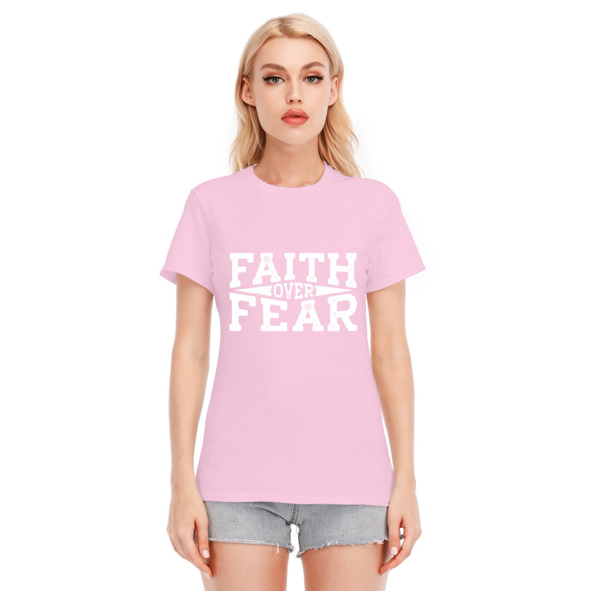 FAITH OVER FEAR Unisex Cotton T-shirt