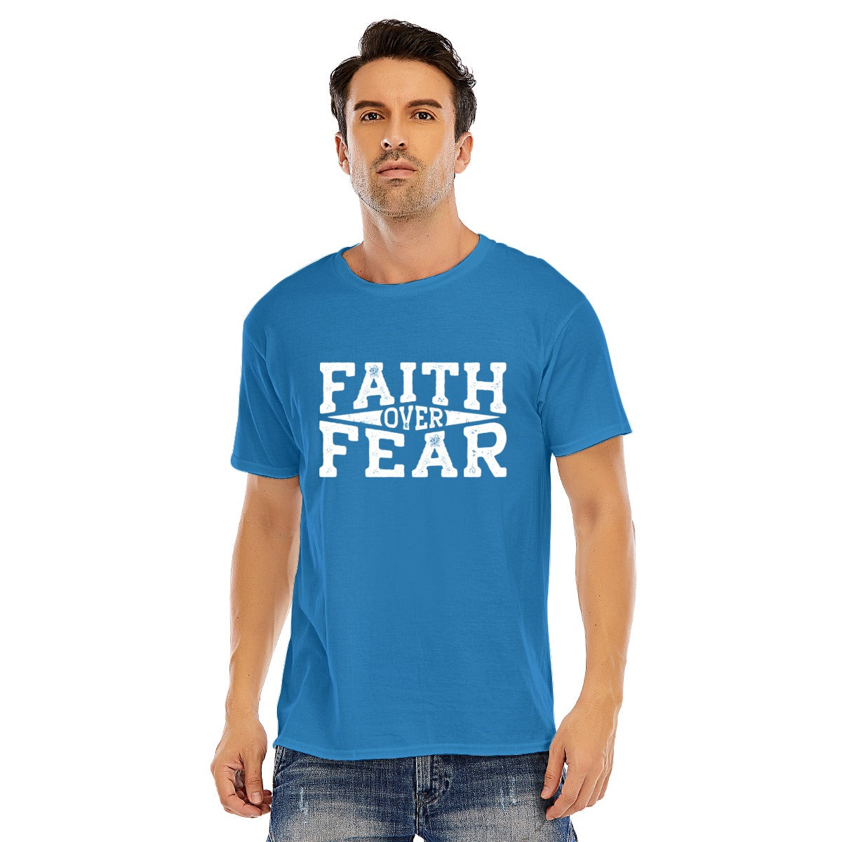 FAITH OVER FEAR Unisex Cotton T-shirt