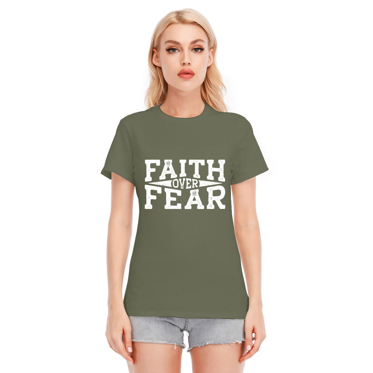 FAITH OVER FEAR Unisex Cotton T-shirt